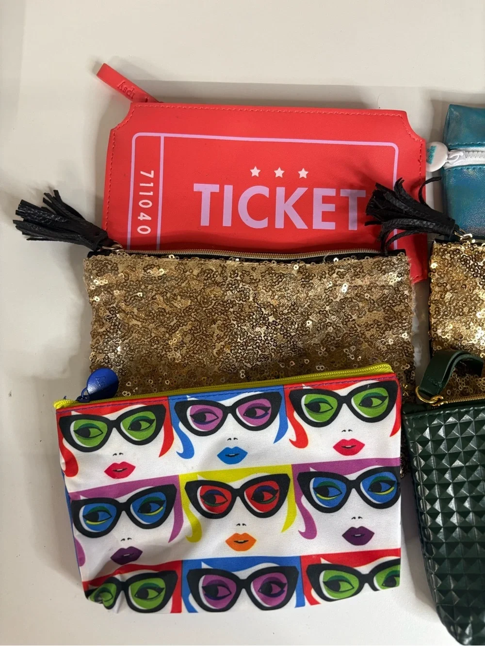 Lot Bundle IPSY Make-Up Bags Y2K Colorful